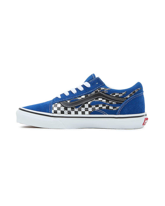 Vans Junior Old Skool Trainers / Blue Reflective Checker / RRP £50