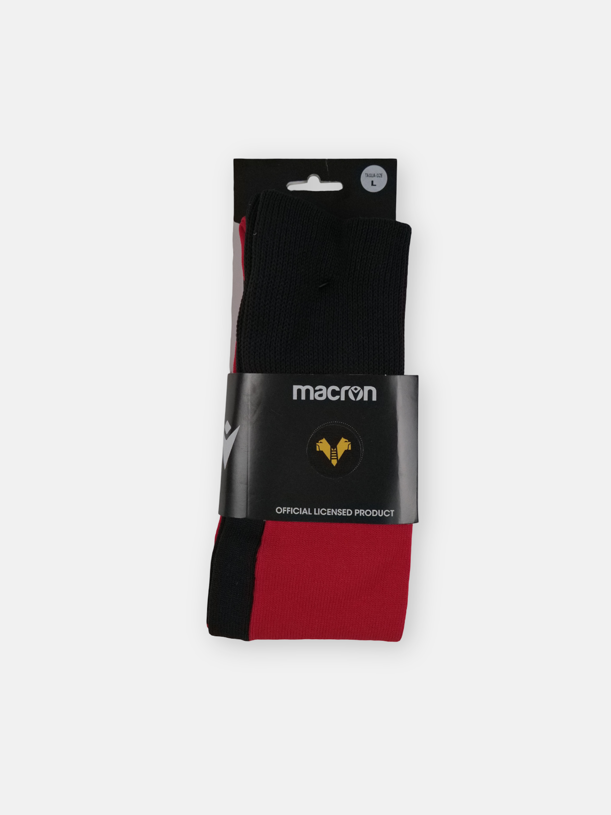 Macron Mens 2020-21 Hellas Verona Gk Football Socks / Red / RRP £14.99