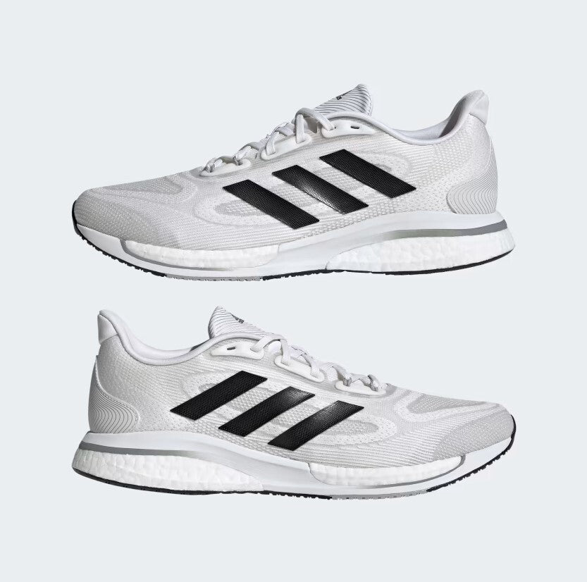 Adidas Men's Supernova + Running Trainers / White Black / RRP £100