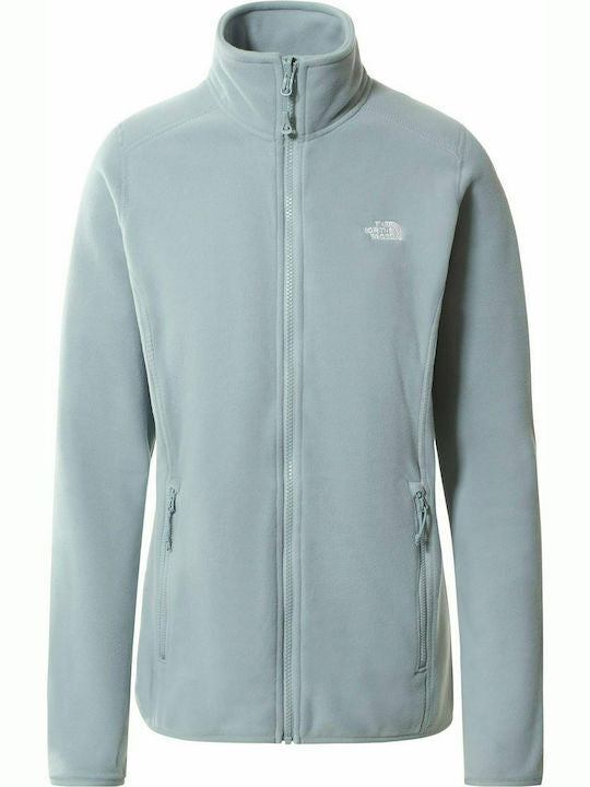 The North Face Women's 100 Glacier Full Zip Fleece / Silver Blue / BNWT / RRP£65