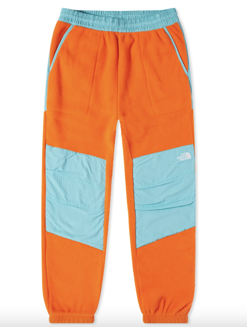 The North Face Men’s Denali Pant – Red Orange/Transantarctic Blue