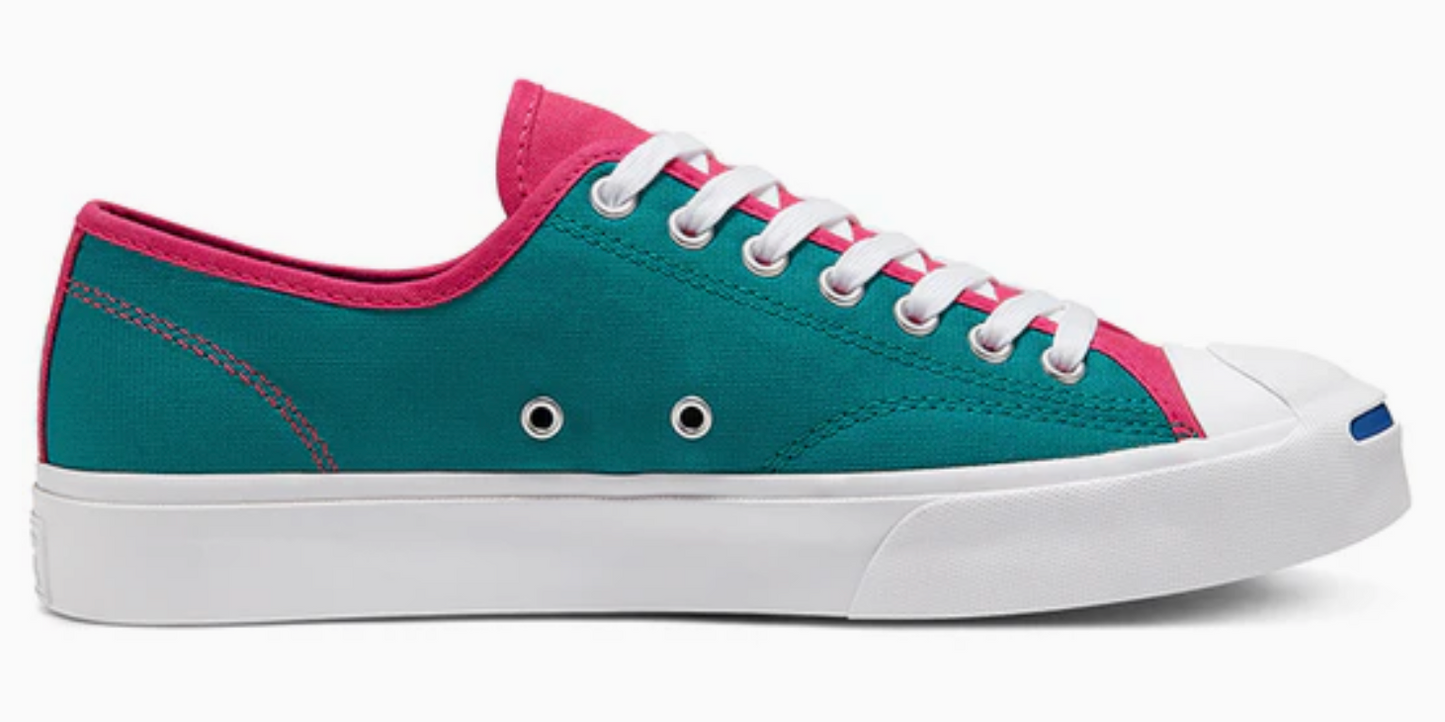 Converse Unisex Jack Purcell Low Trainers / Royal Blue, Cerise, Green / RRP £65