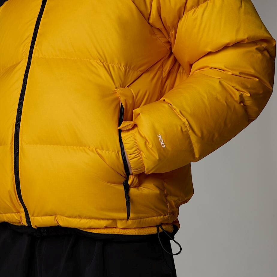 The North Face Mens 1996 Retro Nuptse Puffer Jacket / Black Yellow / RRP £315