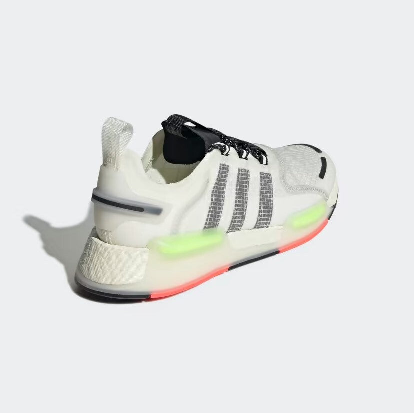 Adidas Mens NMD V3 Trainers / White Black Neon / RRP £130