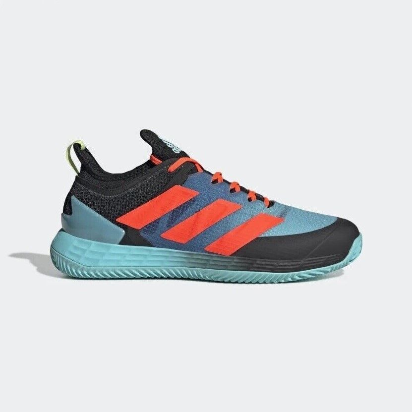 Adidas Mens Adizero Ubersonic 4 Tennis Shoes / Black Aqua / RRP £130
