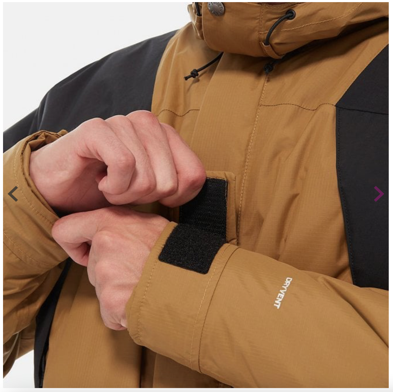 The North Face Men's Mountain Light DryVent Insulated Jacket / BNWT / Khaki / S