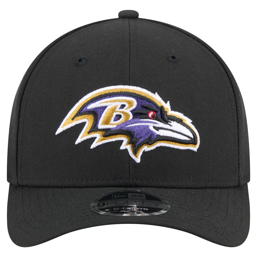 New Era Adult Baltimore Ravens 9Forty M Crown Cap / Black / RRP £27