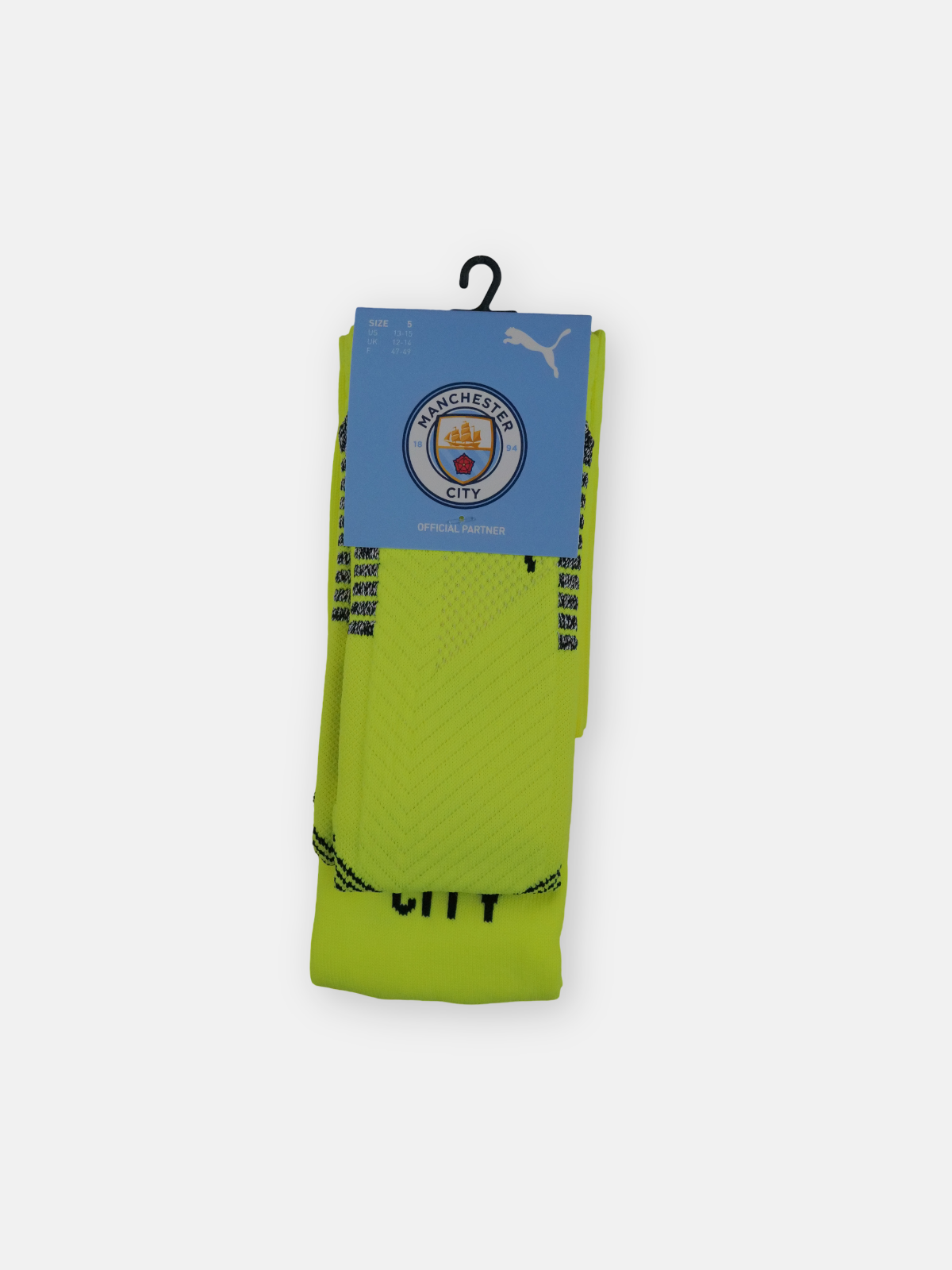 Puma Mens 2021-22 Manchester City Two-In-One Gk Socks / Yellow / RRP £15.99