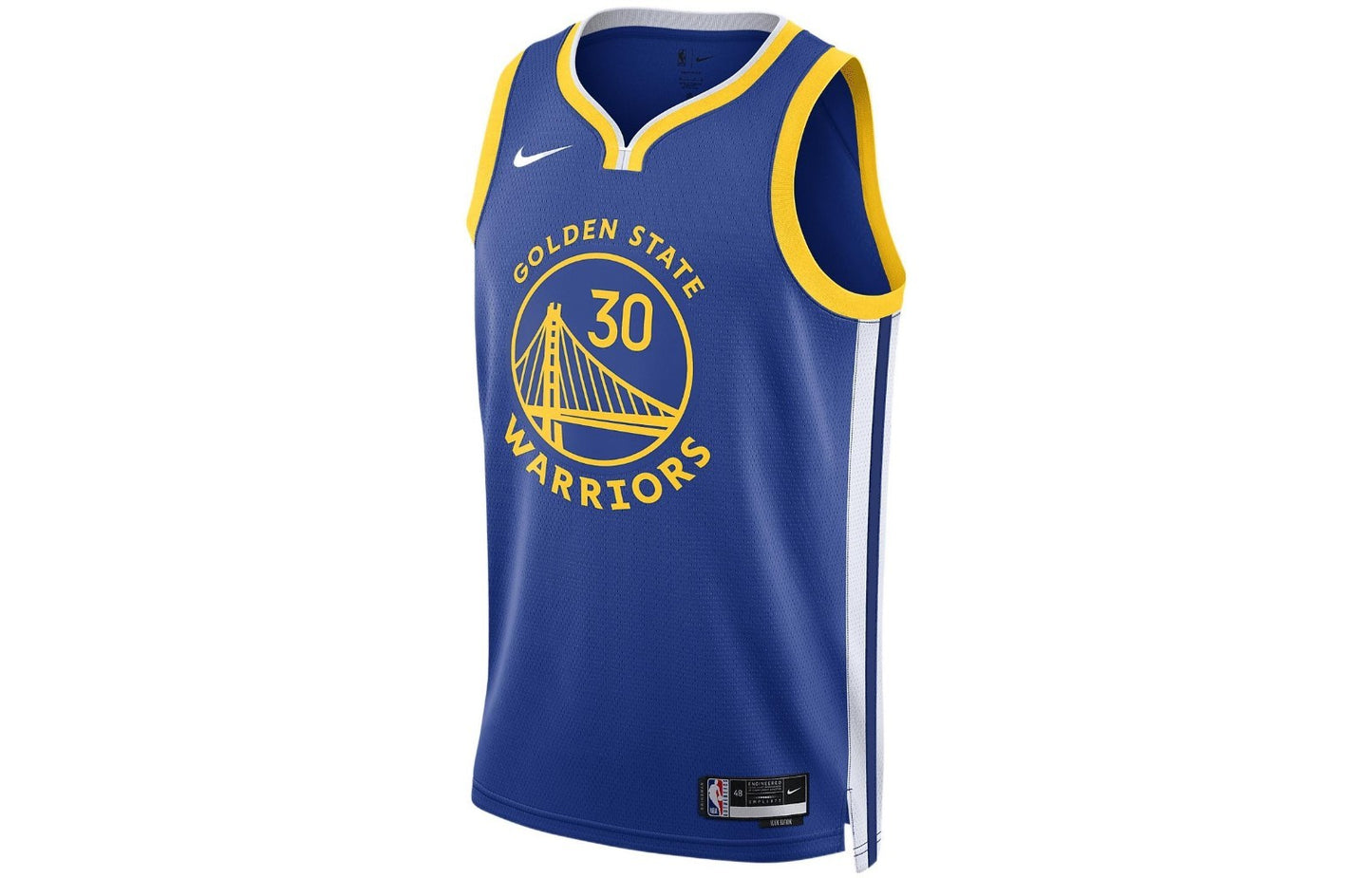 Nike Golden State Warriors Basketball Jersey / Curry / Blue Yellow / RRP £95