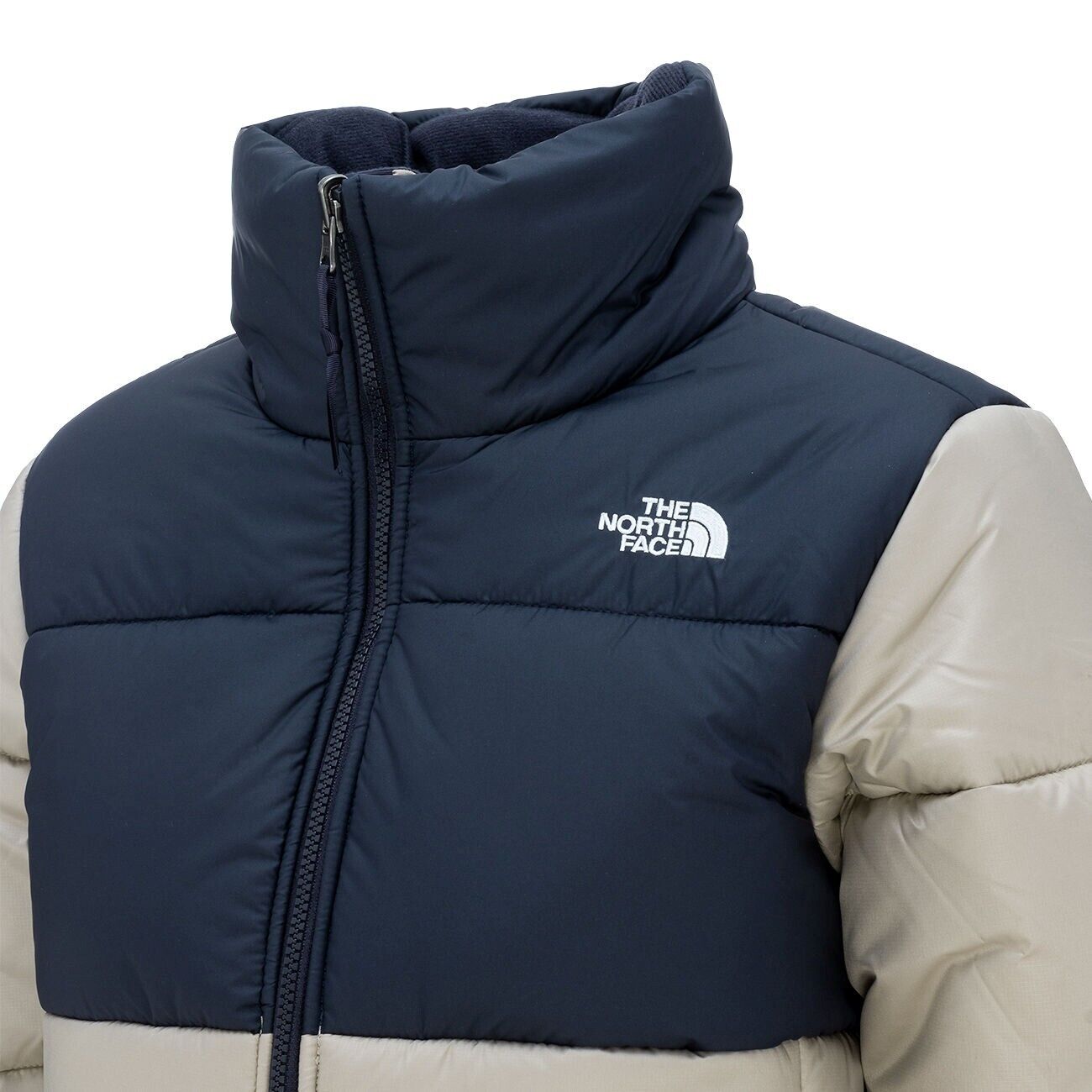 The North Face Womens Saikuru Puffer Jacket / Beige Navy / RRP £200