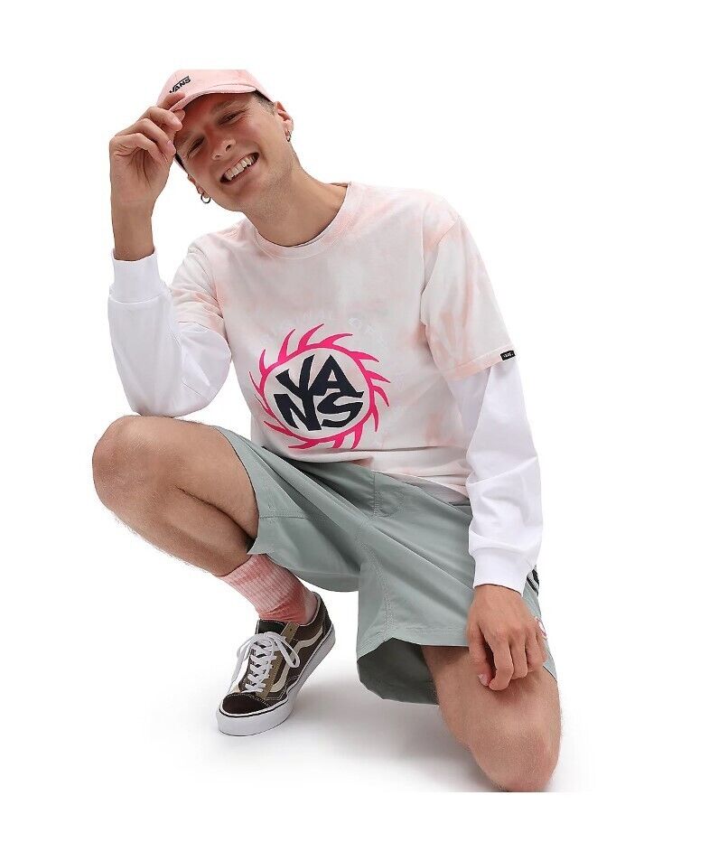 Vans Mens Tie Dye Summer T-Shirt / Pink / RRP £35