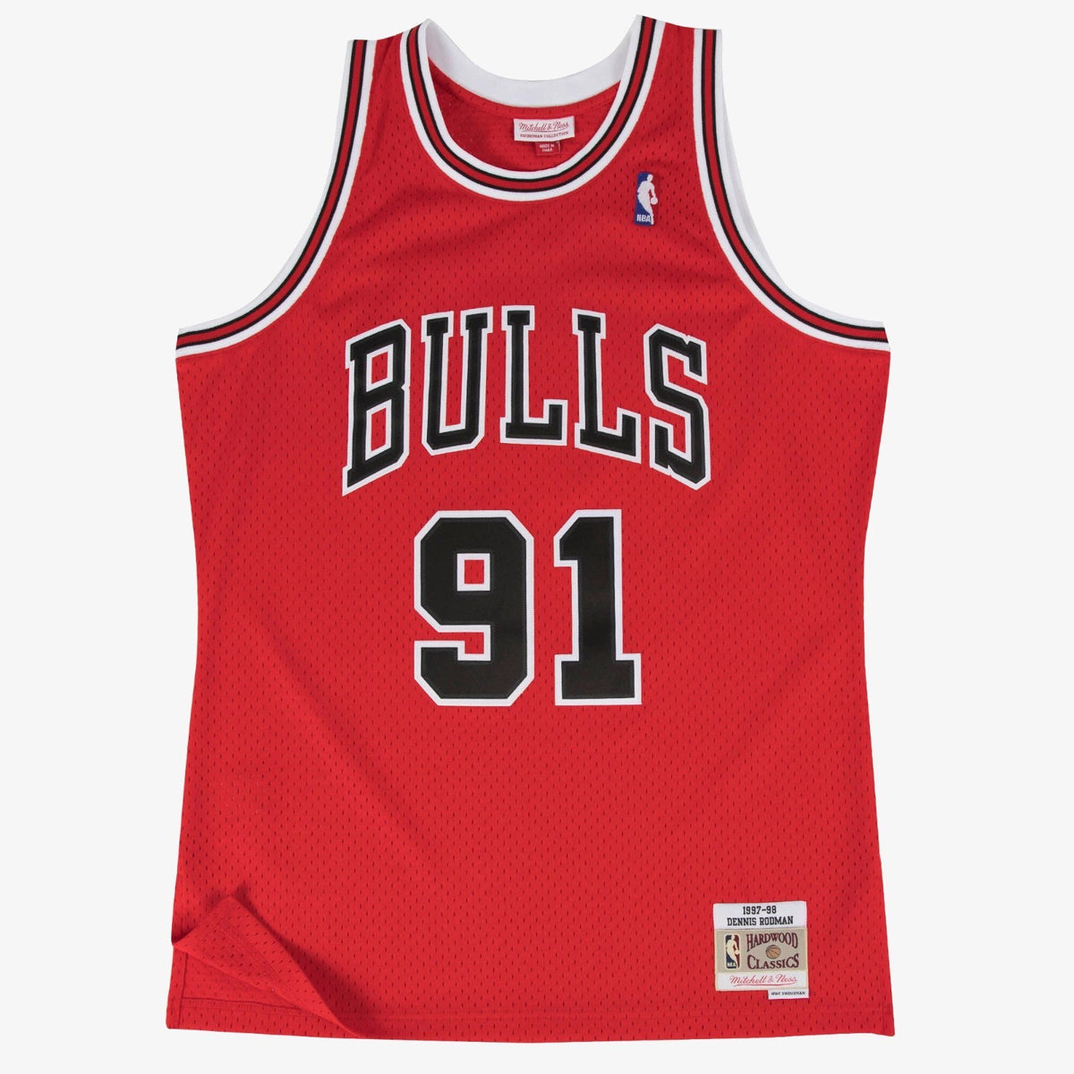 Mitchell & Ness Chicago Bulls Basketball Jersey/Red Dennis Rodman 97-98/RRP £110