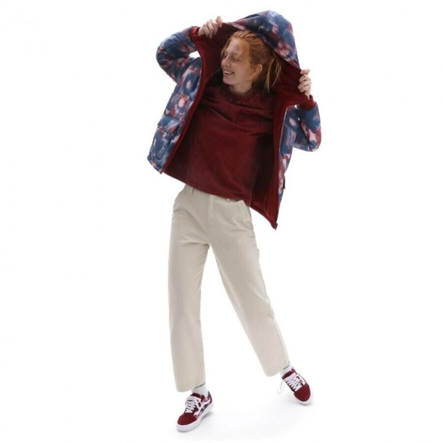 Vans Womens Litty Reversible Puffer Jacket / Blue Red / RRP £130