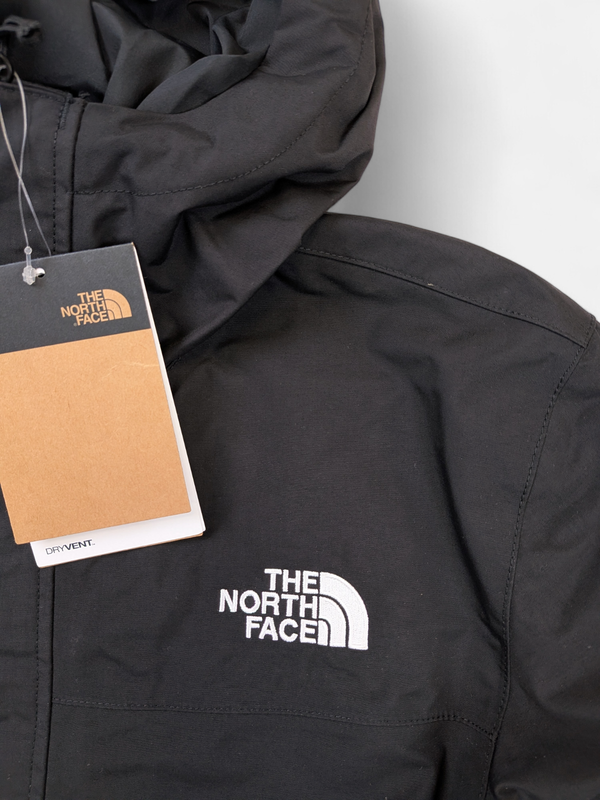 The North Face Womens CITY BRZ RAIN PARKA / Black White / RRP £190