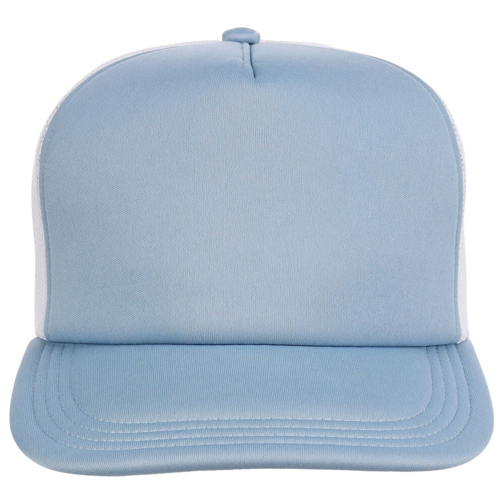 Crowns By Lids Unisex Plain Screen Foam Trucker Hat / White / £20