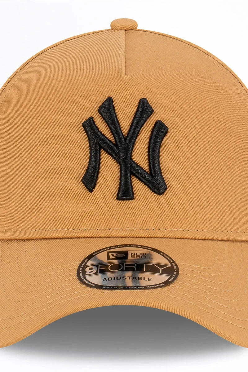 New Era New York Yankees 9FORTY A Frame Cap / Wheat Black / RRP £27