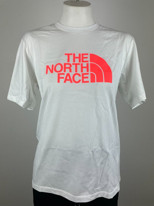 The North Face Womens Relaxed Easy T-Shirt / White Coral / Rrp £27