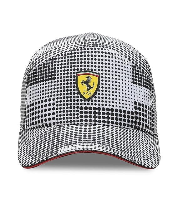 Puma Adult Scuderia Ferrari Camo BB Adjustable Cap / White / RRP £40