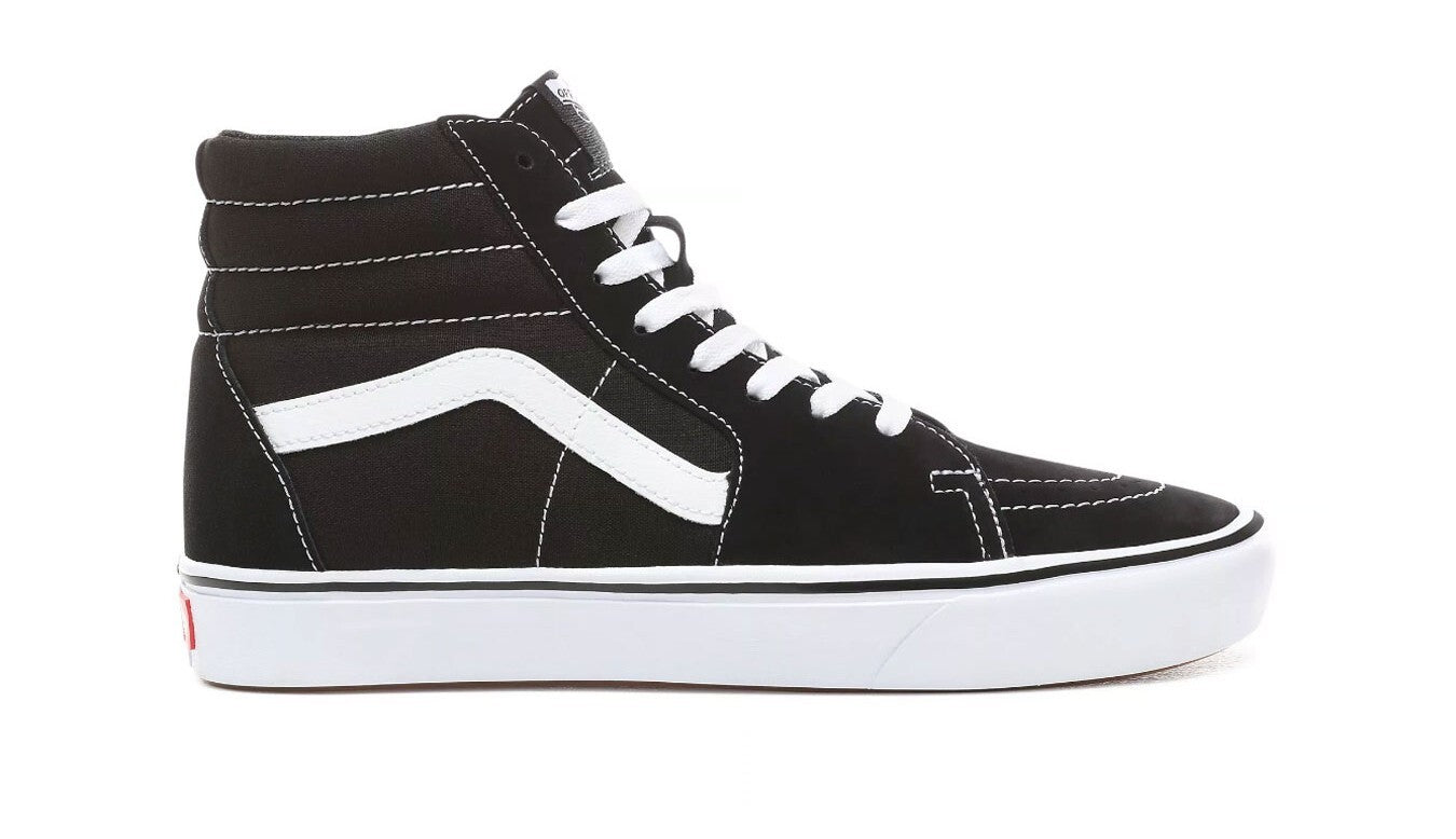 Vans ComfyCush Sk8 Hi Trainers / Black White / RRP £85