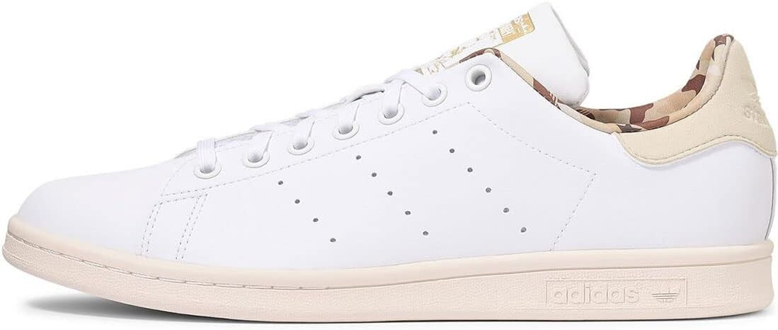Adidas Mens Stan Smith Trainers / White Beige Camo / RRP £85