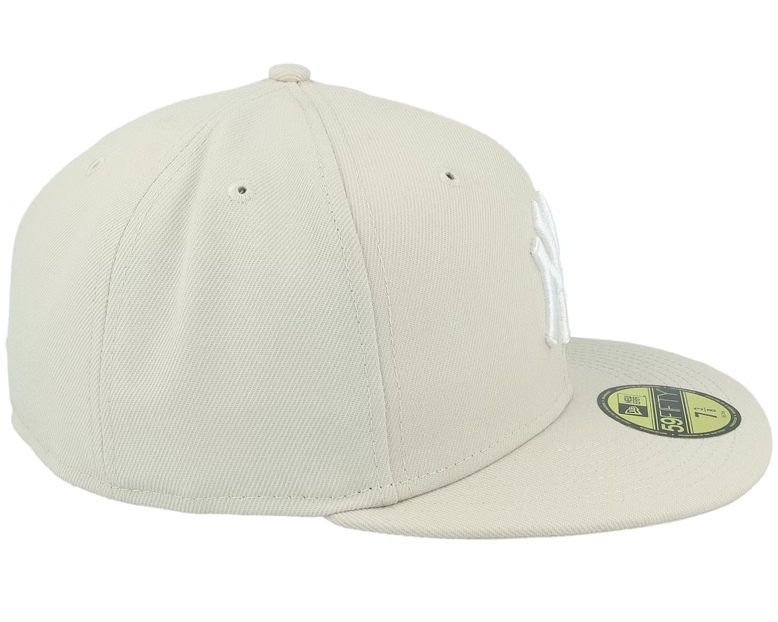 New Era New York Yankees 59Fifty Fitted Cap / Stone White / RRP £34