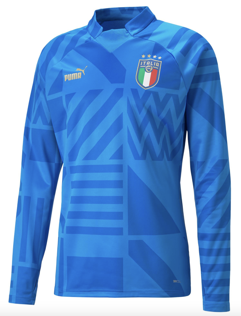 Puma 2022-23 Italy Home Pre-Match Blue Sweat Top / RRP £70