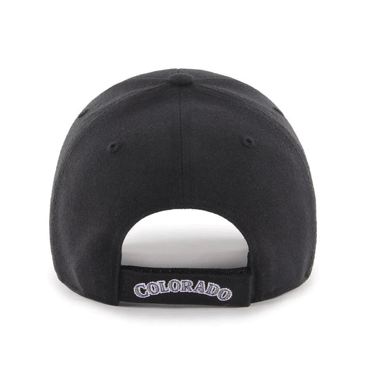 47 Brand Colorado Rockies On Field MVP Cap / Black / RRP £24