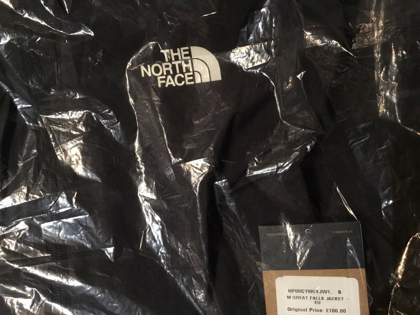 The North Face Mens Great Falls Waterproof Jacket / Black Heather / RRP £180