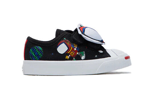 Converse Jack Purcell Toddler 2V Strap Trainers / Black Space / RRP £32