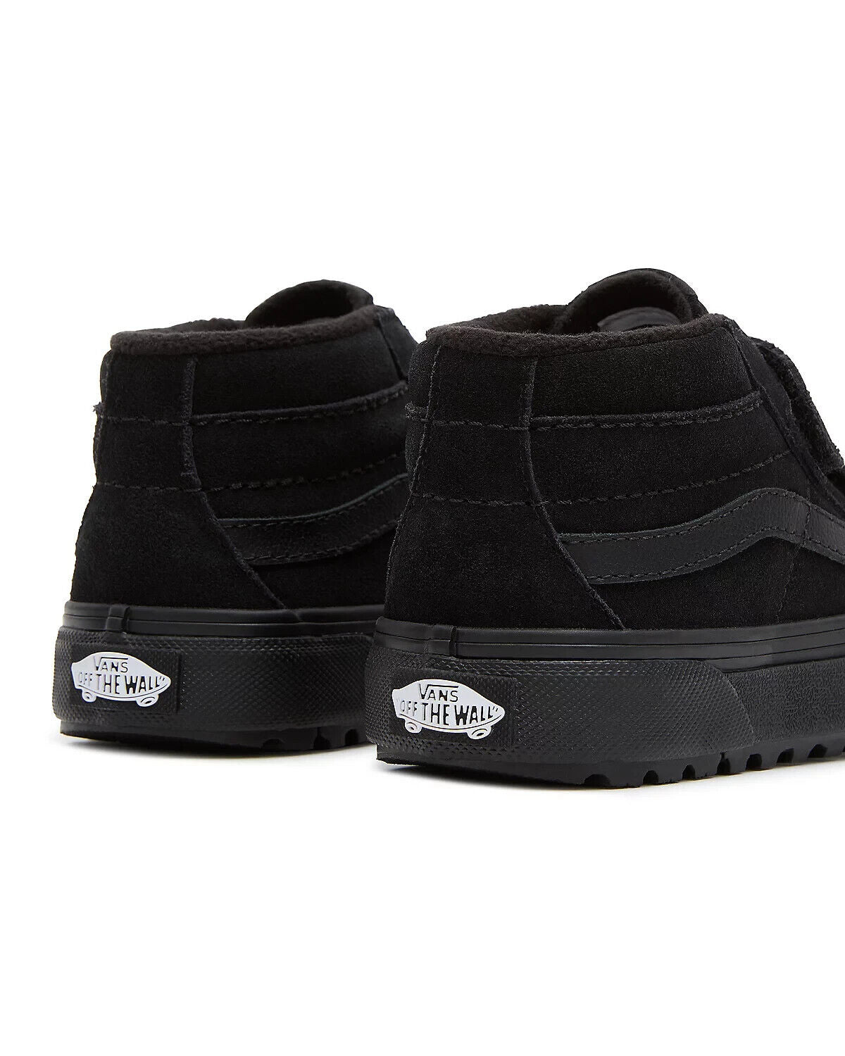 Vans Kids Sk8 Mid MTE 2 Strap Trainers / Suede Triple Black / RRP £55