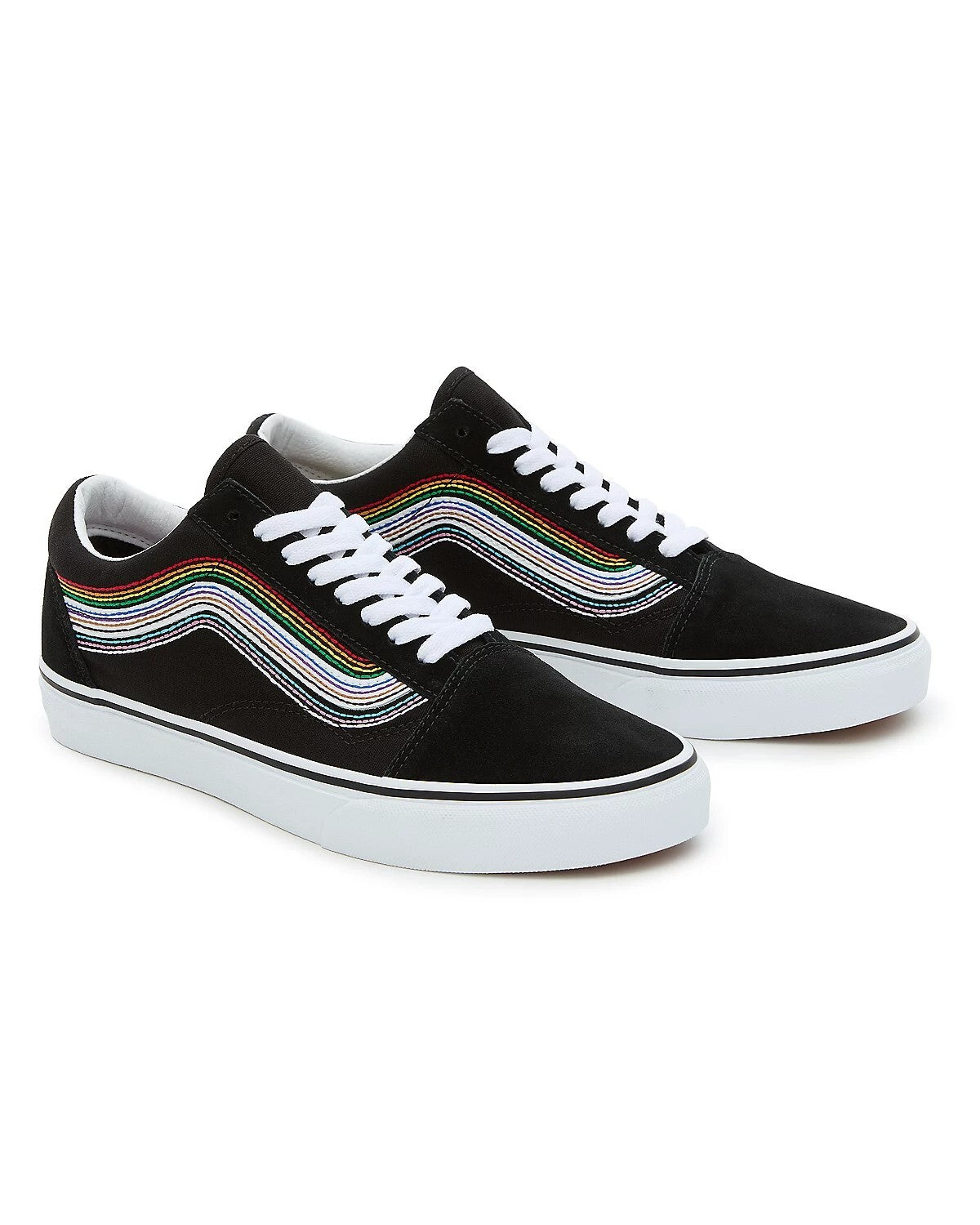 Vans Unisex Pride Old Skool Trainers / Black Rainbow / RRP £75