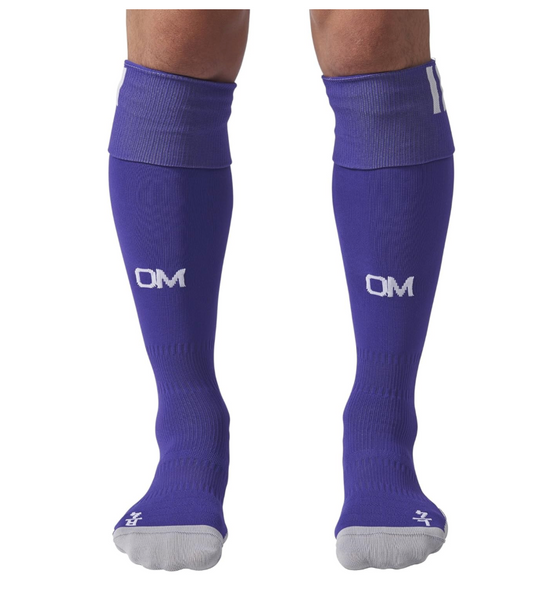 Adidas 2017-18 Olympique Marseille Third Socks / BNWT / Purple / RRP £15