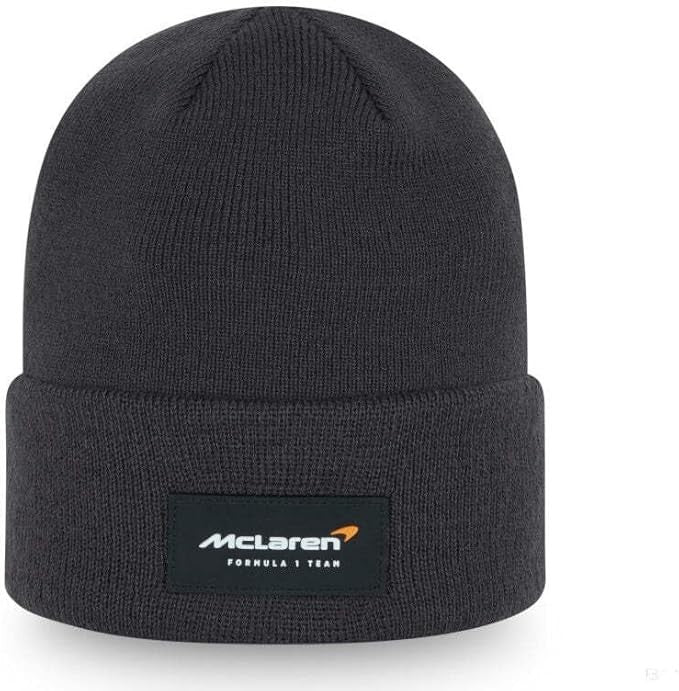 New Era McClaren F1 Cuffed Knit Beanie Hat / Grey / RRP £28