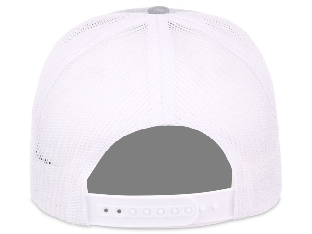 Unisex Plain Slam Dunk Trucker Hat / Grey White / RRP £18