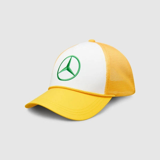 Mercedes Adult MAPF1 Lewis Hamilton Silverstone Cap / Yellow / RRP £45