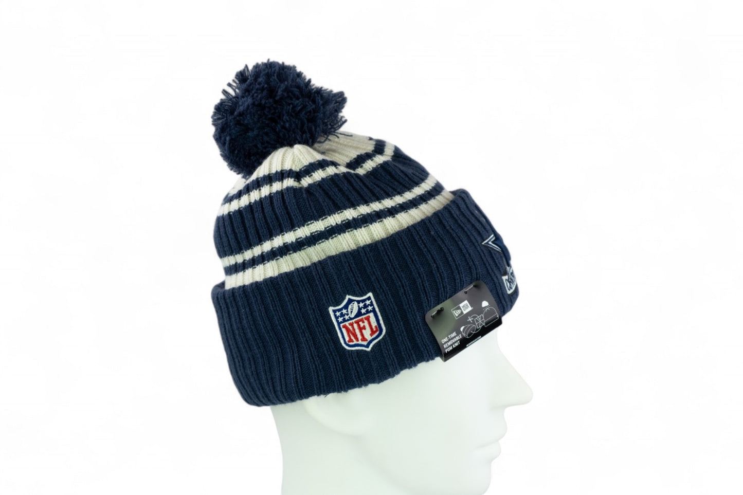New Era Dallas Cowboys NFL Sport Knit Hat / Navy White / RRP £30
