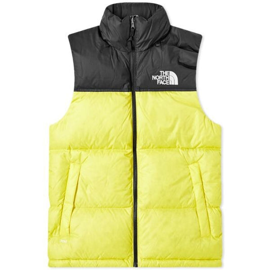 THE NORTH FACE MENS / 1996 RETRO NUPTSE PUFFER VEST / LEMON / M / RRP £199