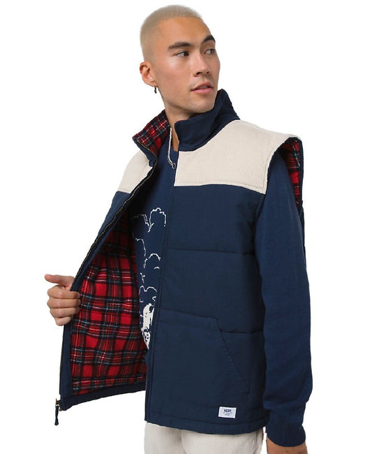 Vans Men’s Anaheim Puffer Gilet Vest / Blue / RRP £140