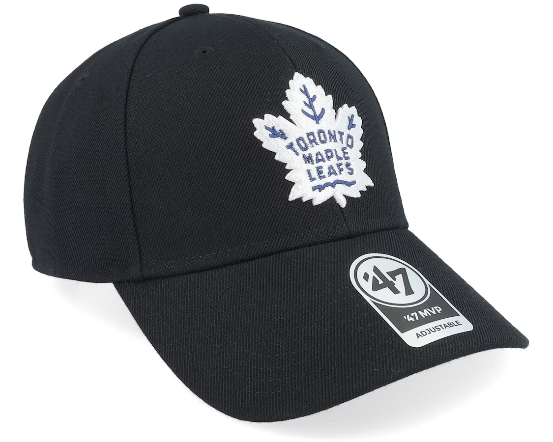 47 Brand Toronto Maple Leafs NHL MVP Snapback Cap / Black / RRP £35