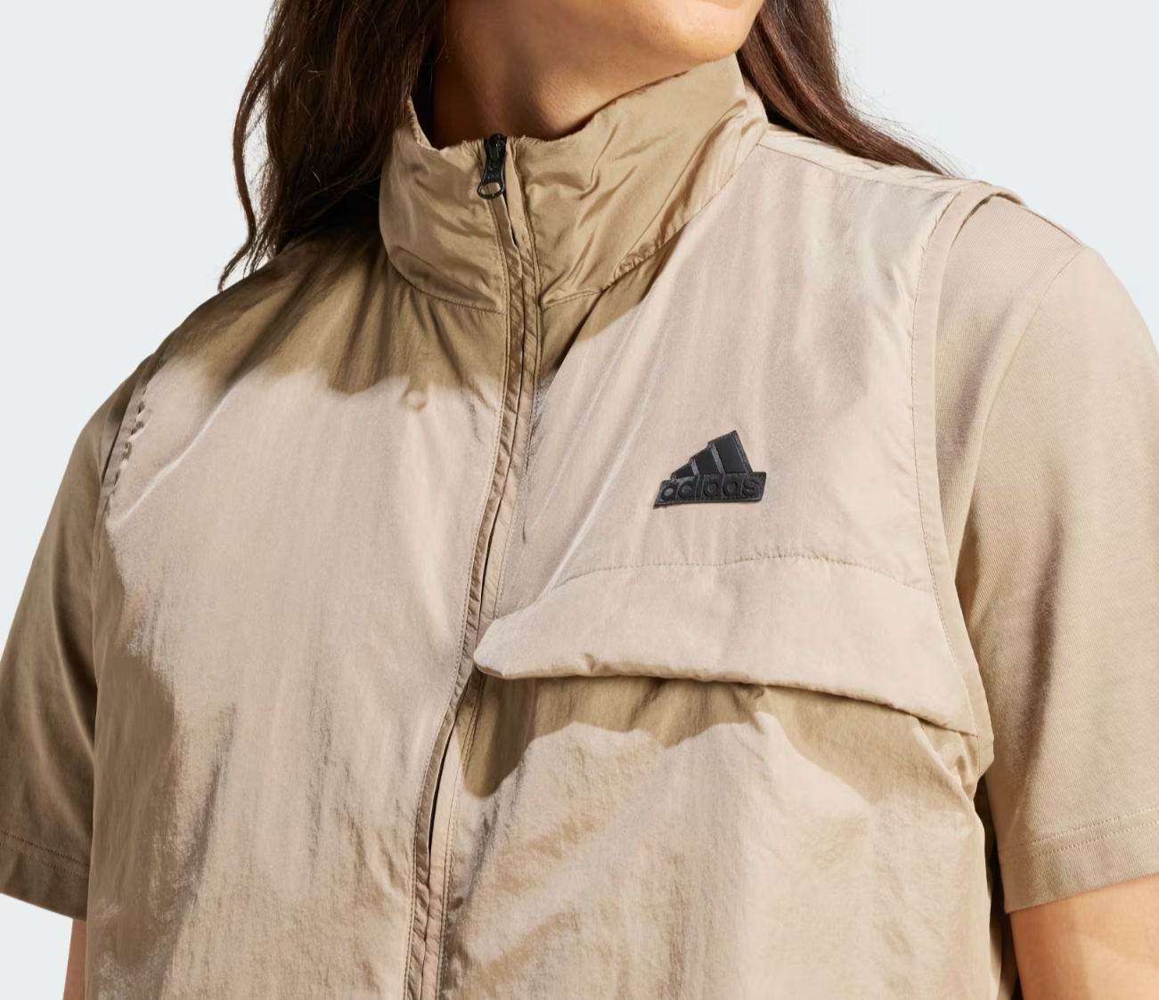 Adidas Mens Lightweight Gilet Vest / City Escape / Beige / RRP £65