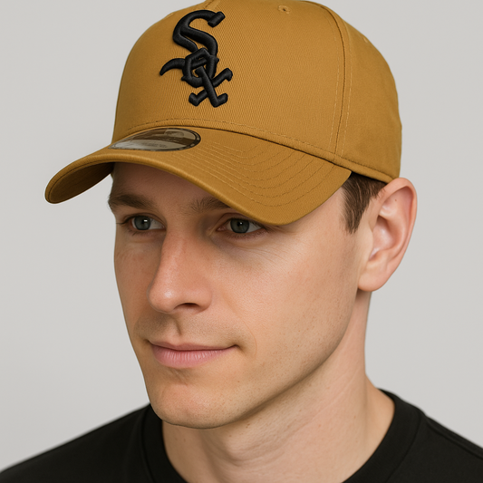 New Era Chicago White Sox 9FORTY A Frame Cap / Wheat Black / RRP £27