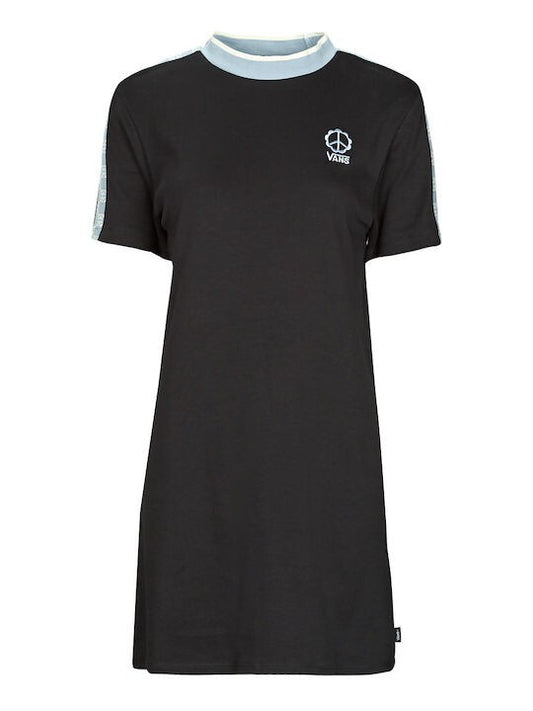 Vans Womens Peace Checkerboard SS Dress / Black / RRP £52
