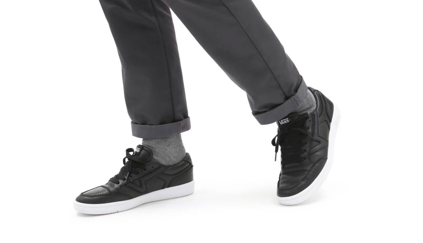 Vans Lowland (Leather) Black/True White / RRP £85