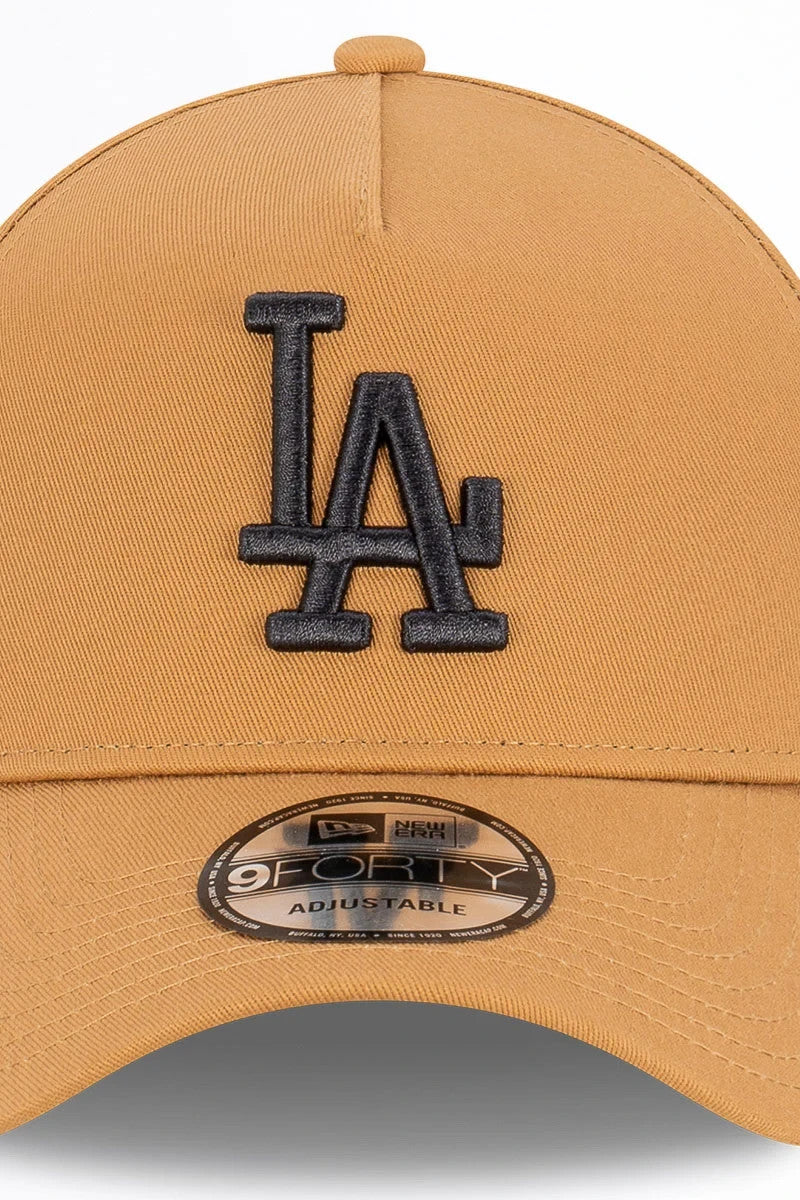 New Era LA Dodgers 9FORTY A Frame Cap / Wheat Beige Black / RRP £27