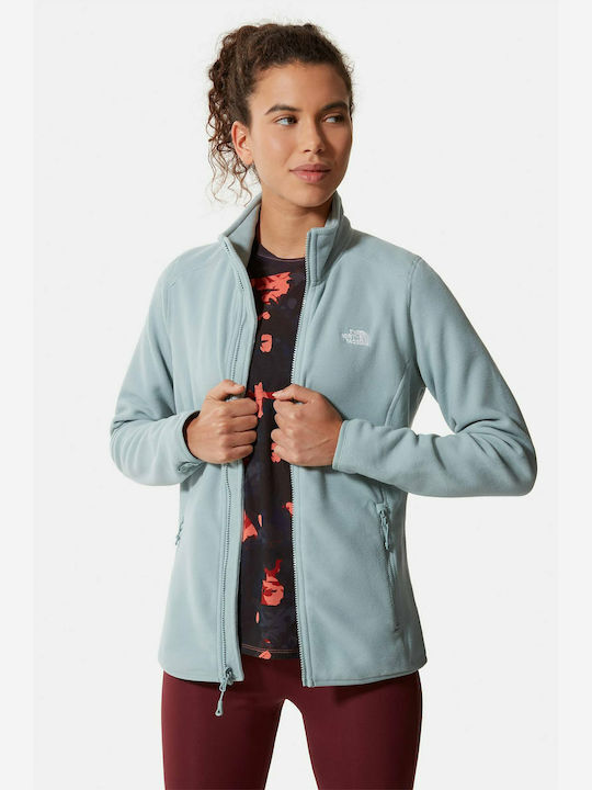 The North Face Women's 100 Glacier Full Zip Fleece / Silver Blue / BNWT / RRP£65