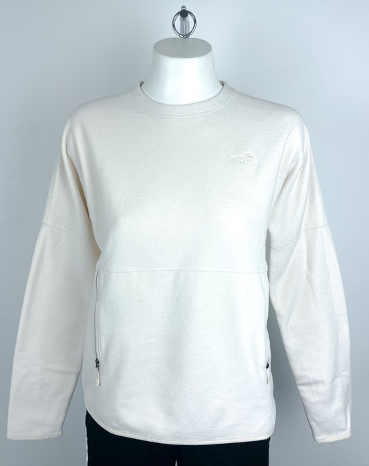 The North Face Women’s TKA Glacier Pullover Crew – Vintage White/Vintage White