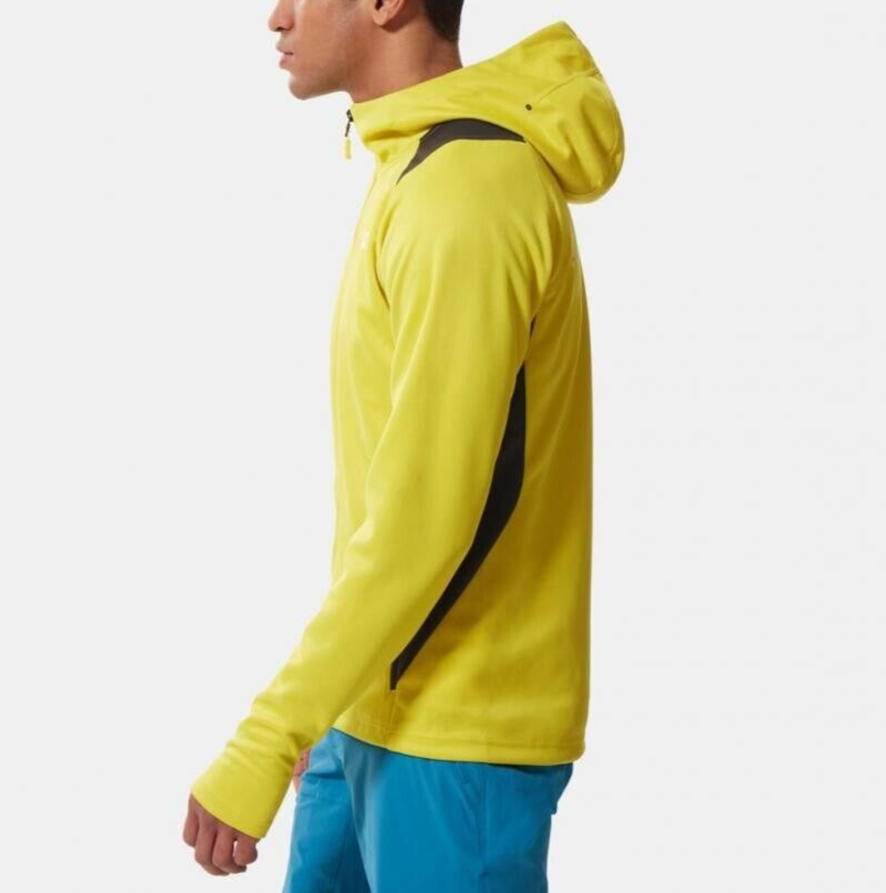 The North Face Men's Athletic Outdoor Full Zip Hoodie M / Yellow Grey / RRP £100
