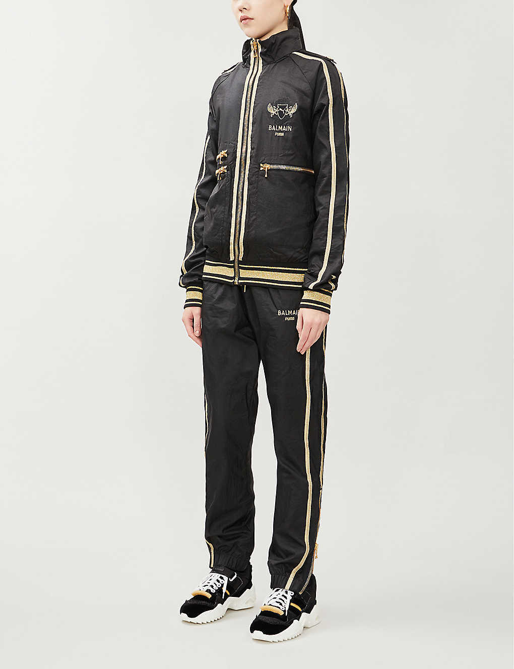 Puma x BALMAIN Track Pants Joggers / Unisex / Black / BNWT / RRP £300