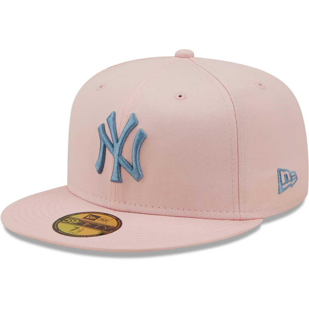 New Era NY New York Yankees 59Fifty Fitted Cap / Pink Sky Blue / RRP £40