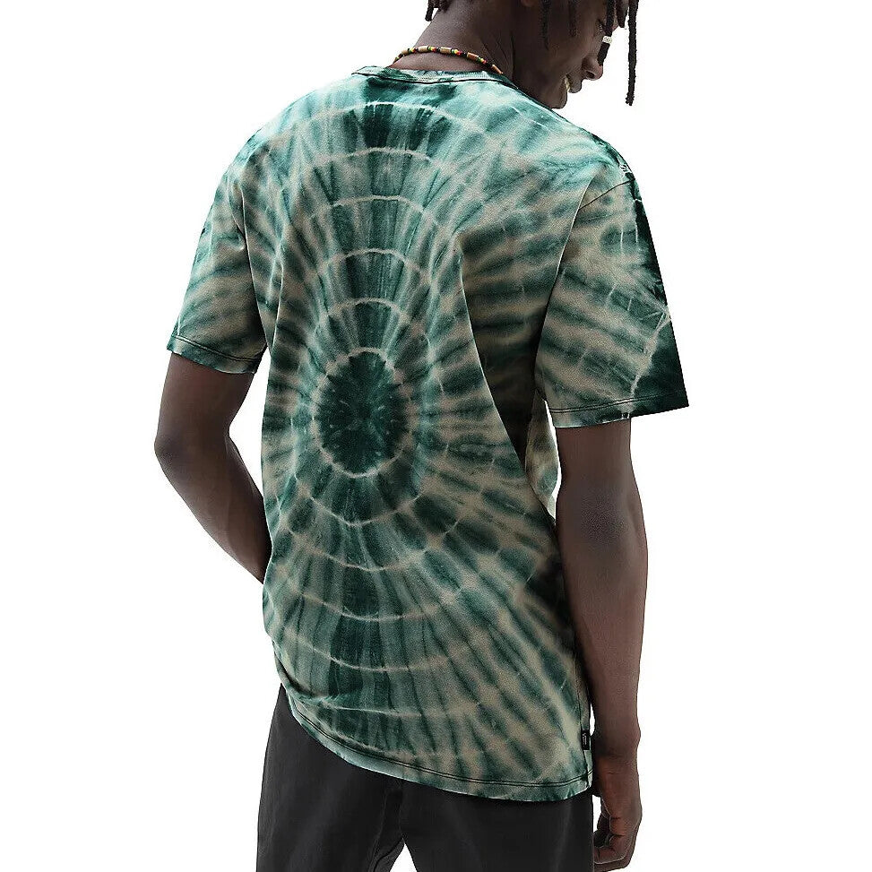 Vans Mens Off The Wall Classic Tie Dye T-Shirt / Green White / RRP £52